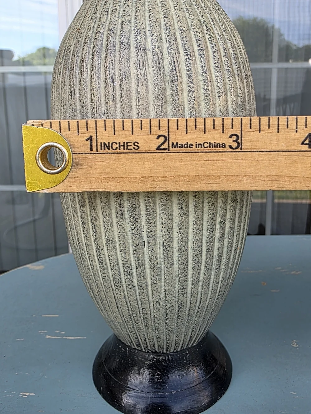 Decorative Vase Set Ribbed Textured Black Cream Boho Farmhouse Decor